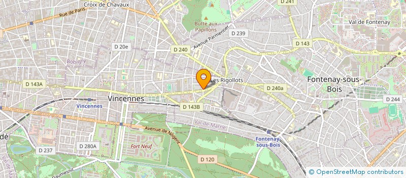 localisation de l'entreprise BROTE à VINCENNES
