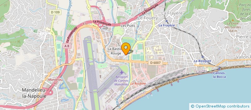 localisation de l'entreprise BROTHERS à CANNES