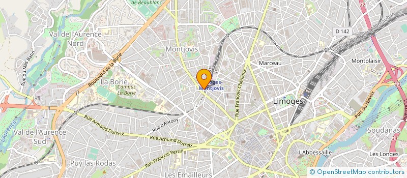 localisation de l'entreprise BROTHERS à LIMOGES