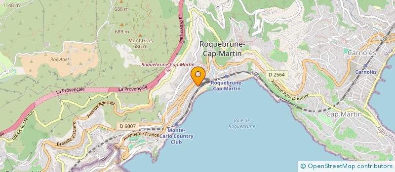 localisation de l'entreprise BROTHERSIMONETTI SARL à ROQUEBRUNE-CAP-MARTIN