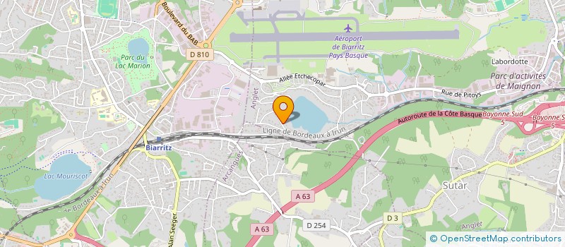 localisation de l'entreprise BROTHERWOOD à ANGLET