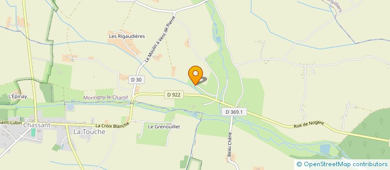 localisation de l'entreprise BROUARD S.A.S. à MONTIGNY LE CHARTIF