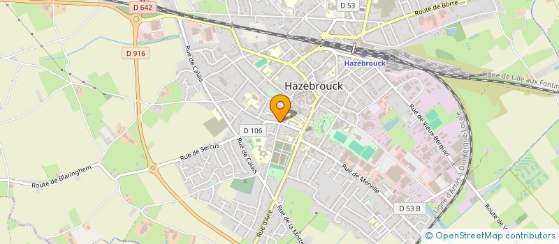 localisation de l'entreprise BROUCKE  HAZEBROUCK
