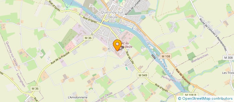 localisation de l'entreprise BROUDEHOUX BOISSE SOC à QUESNOY-SUR-DEULE