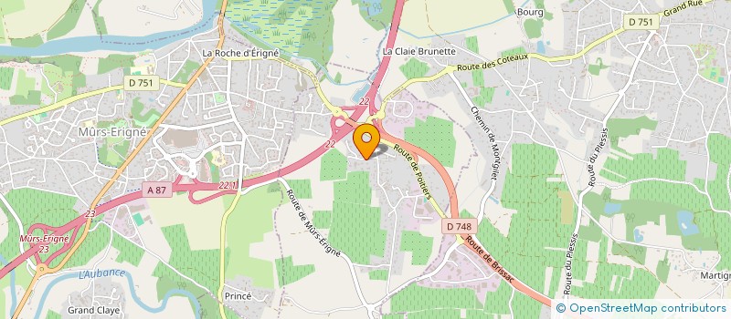 localisation de l'entreprise BROUILLARDLAND  SAINT-MELAINE-SUR-AUBANCE