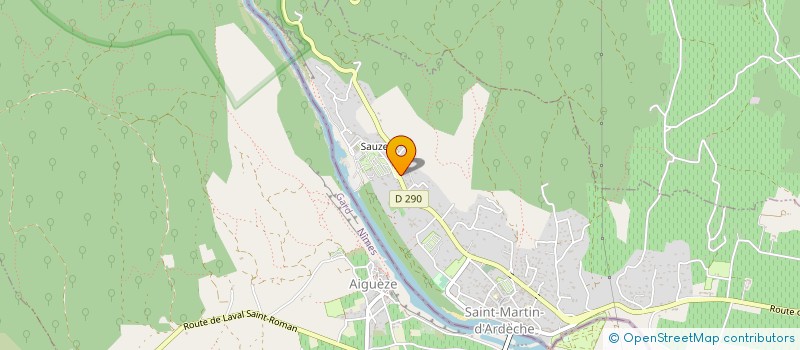 localisation de l'entreprise BROUILLET ESPAZE MERCIER à SAINT MARTIN D'ARDECHE