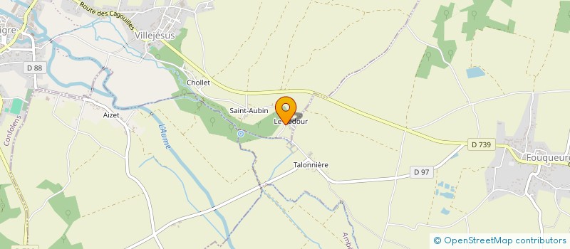 localisation de l'entreprise BROUILLET P MARTIN LLORENTE JEAN PIERRE  AIGRE