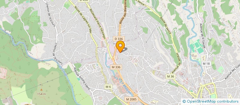localisation de l'entreprise BROUMOPOULOS à CAGNES-SUR-MER