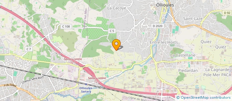 localisation de l'entreprise BROUQUIER TOUSSAINT ET FILS  OLLIOULES