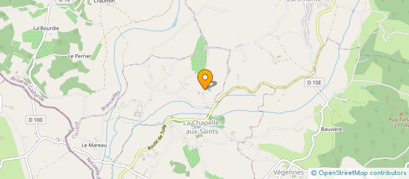 localisation de l'entreprise BROUSSE BERNARD ET FILS  LA CHAPELLE-AUX-SAINTS