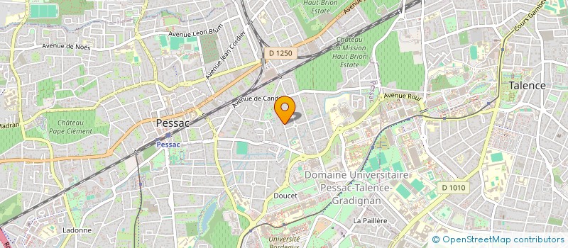 localisation de l'entreprise BROUSSE BRIVAZAC à PESSAC