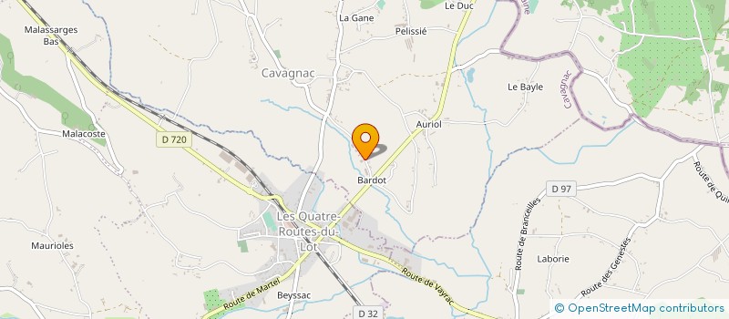 localisation de l'entreprise BROUSSE ET FILS à CAVAGNAC