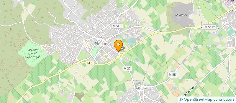 localisation de l'entreprise BROUSSIER D ET C  MURVIEL-LES-MONTPELLIER