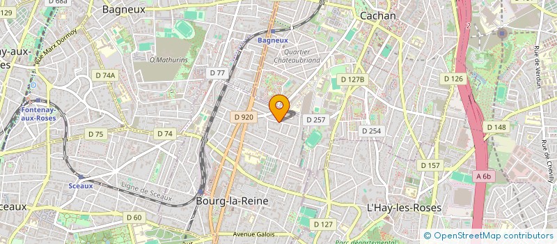 localisation de l'entreprise BROUSSOUX à BOURG-LA-REINE