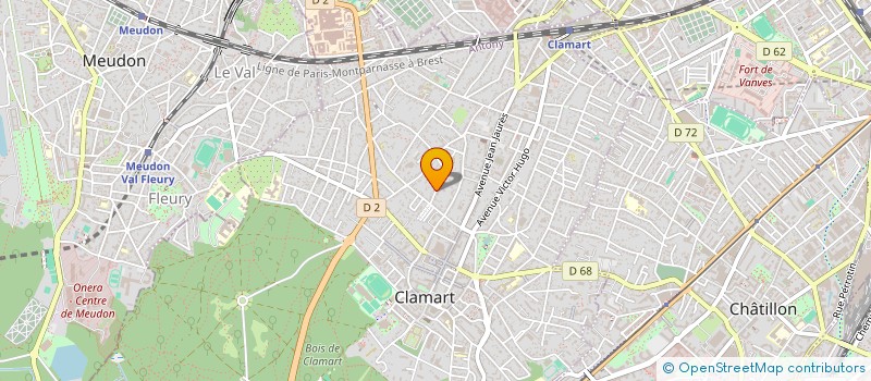 localisation de l'entreprise BROUTECHOUX GISELE à CLAMART