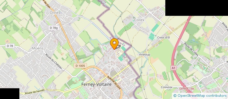 localisation de l'entreprise BROUTIN DE SANTIS à FERNEY-VOLTAIRE