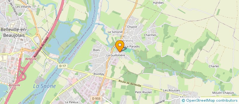 localisation de l'entreprise BROYER  GUEREINS