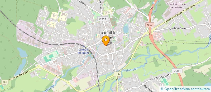localisation de l'entreprise BROZ  LUXEUIL-LES-BAINS
