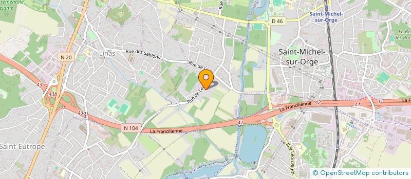localisation de l'entreprise BROZART à LINAS