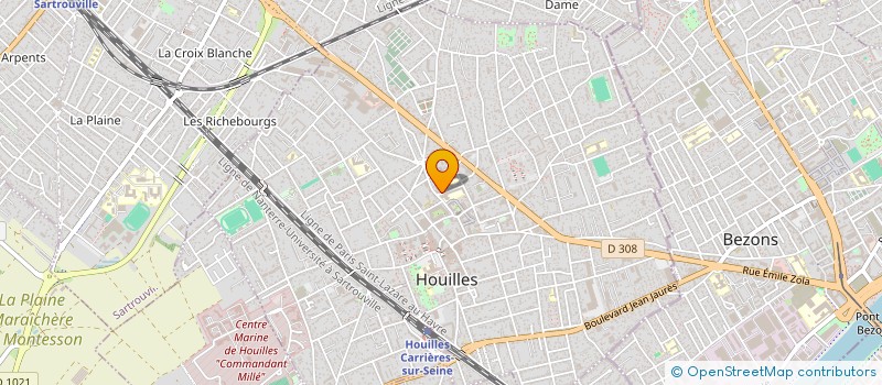 localisation de l'entreprise BROZZ  HOUILLES