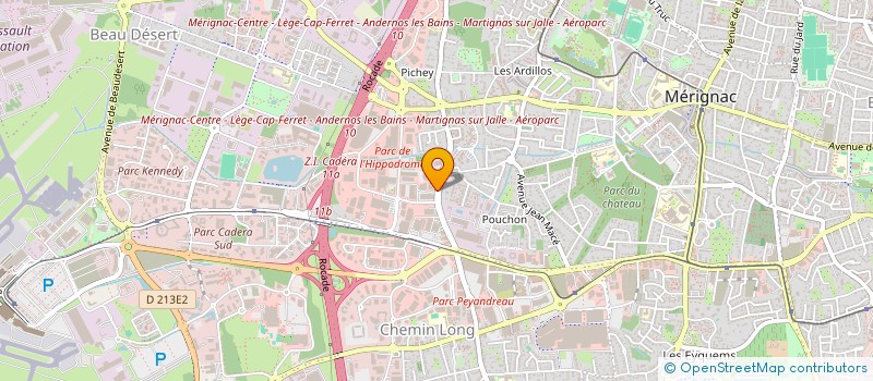 localisation de l'entreprise BRP à MERIGNAC