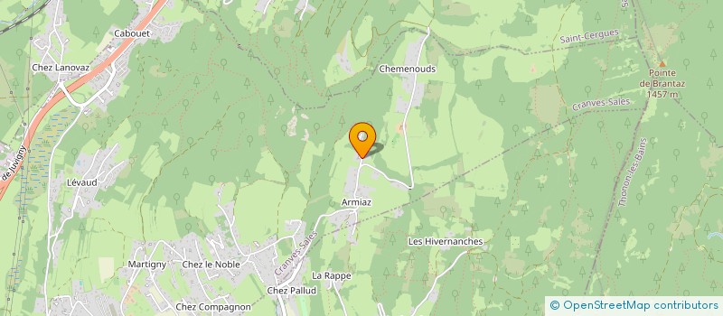 localisation de l'entreprise BRP  CRANVES-SALES