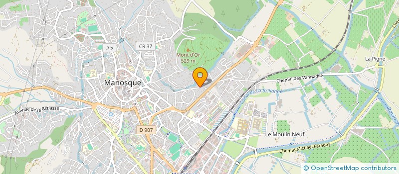 localisation de l'entreprise BRP GESTION à MANOSQUE