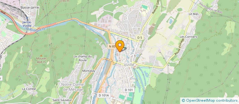localisation de l'entreprise BRP2L à VIZILLE