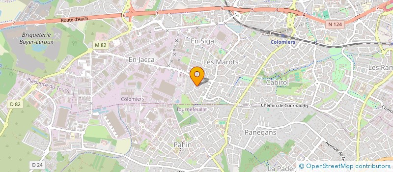 localisation de l'entreprise BRPM à COLOMIERS