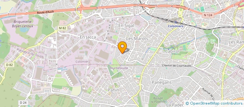 localisation de l'entreprise BRPM INVESTISSEMENTS à COLOMIERS