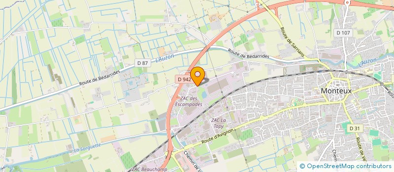 localisation de l'entreprise BRS  MONTEUX