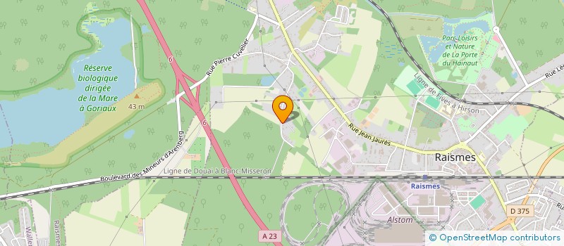 localisation de l'entreprise BRS 59  RAISMES