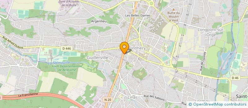 localisation de l'entreprise BRS AUTO à LINAS