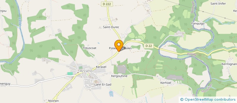 localisation de l'entreprise BRS-P à QUIMPERLE