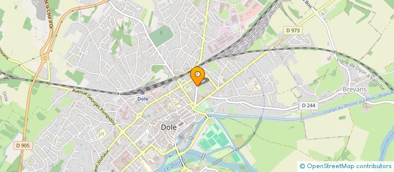 localisation de l'entreprise BRT à DOLE