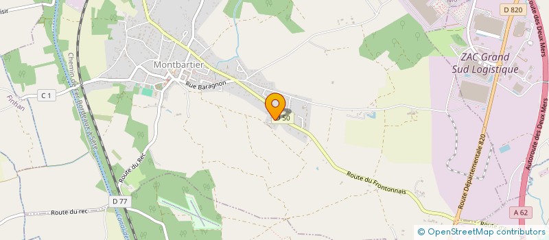 localisation de l'entreprise BRT FEU  MONTBARTIER