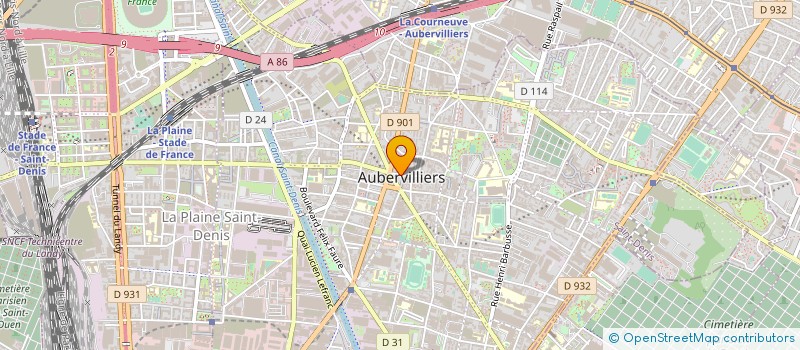 localisation de l'entreprise BRT RENOV  AUBERVILLIERS