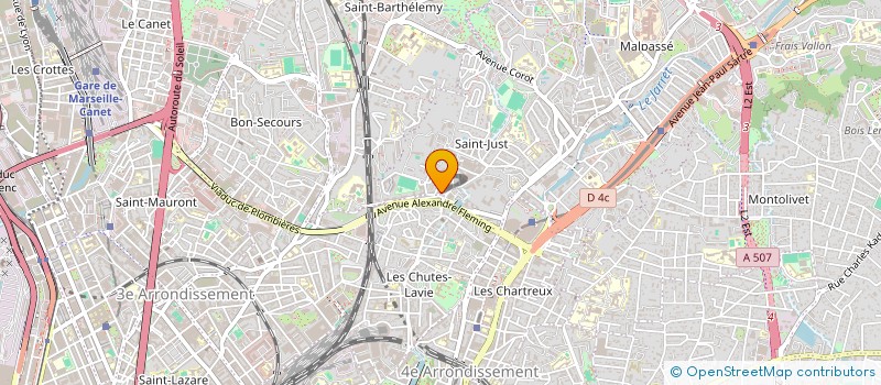 localisation de l'entreprise BRTB MACONNERIE GENERALE à MARSEILLE 13EME