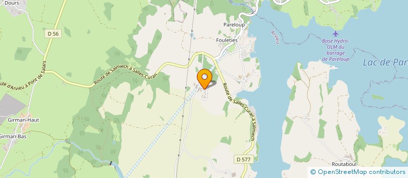 localisation de l'entreprise BRU SOLAIRE  ARVIEU