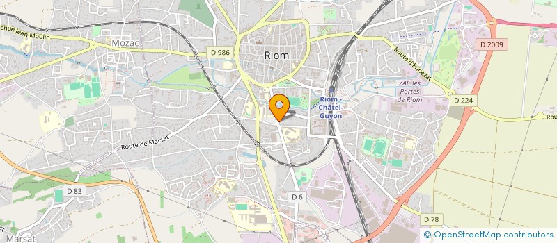 localisation de l'entreprise BRU TAXI  RIOM