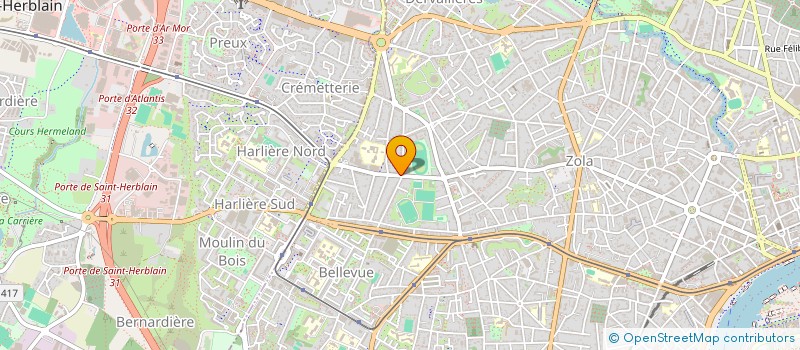 localisation de l'entreprise BRUAL à NANTES