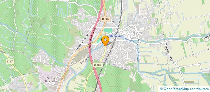 localisation de l'entreprise BRUANNE  BEDARRIDES