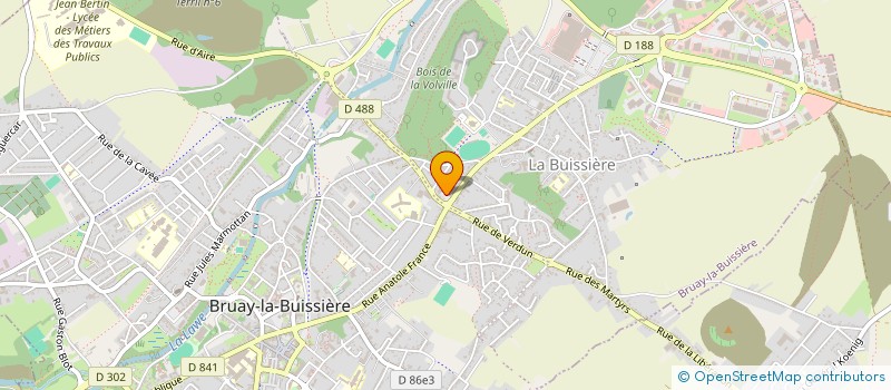 localisation de l'entreprise BRUAY DOMINO à BRUAY-LA-BUISSIERE