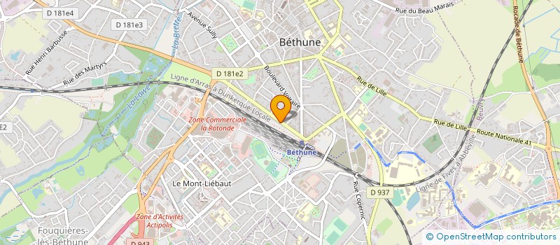 localisation de l'entreprise BRUAY PRESTIGE à BETHUNE