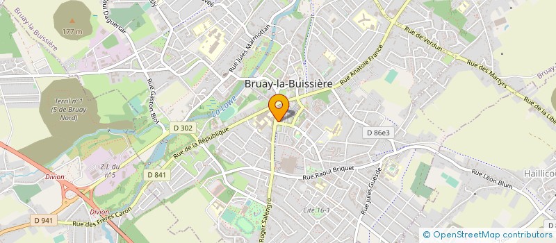 localisation de l'entreprise BRUAYSIS PIZZA à BRUAY-LA-BUISSIERE