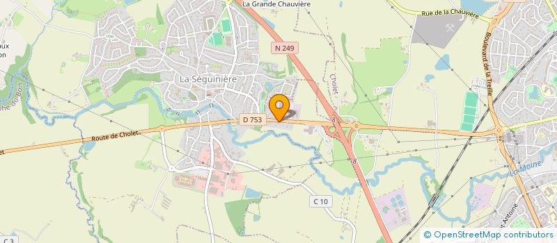 localisation de l'entreprise BRUBEN à CHOLET