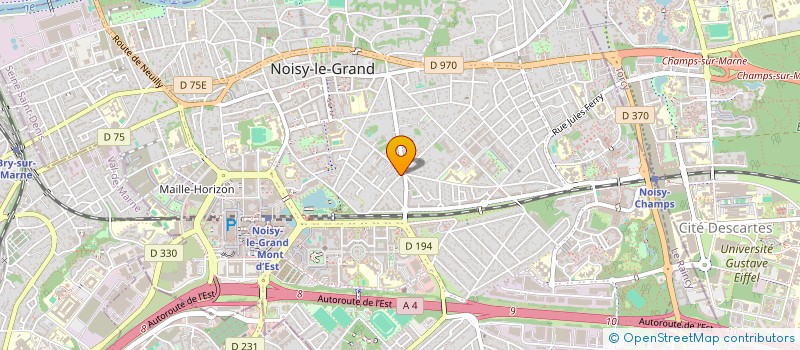 localisation de l'entreprise BRUBER à NOISY-LE-GRAND