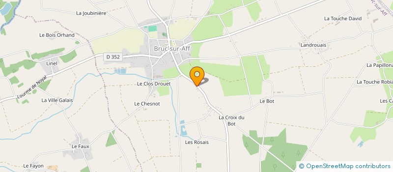 localisation de l'entreprise BRUC N'MOB  BRUC-SUR-AFF