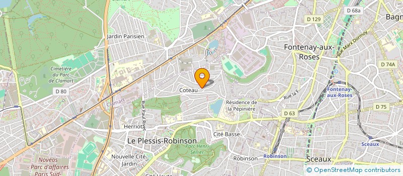 localisation de l'entreprise BRUCAS à LE PLESSIS-ROBINSON