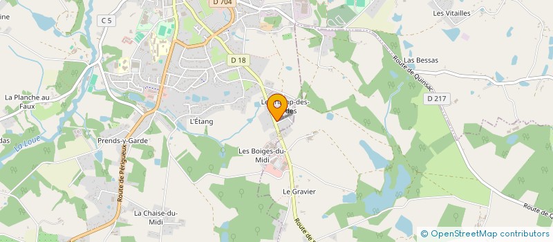 localisation de l'entreprise BRUCE à SAINT-YRIEIX-LA-PERCHE